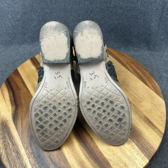 Corral Circle G Womens Genuine Leather Boots Cutout Tooled Distressed Brown Sz 8 - Picture 10 of 12